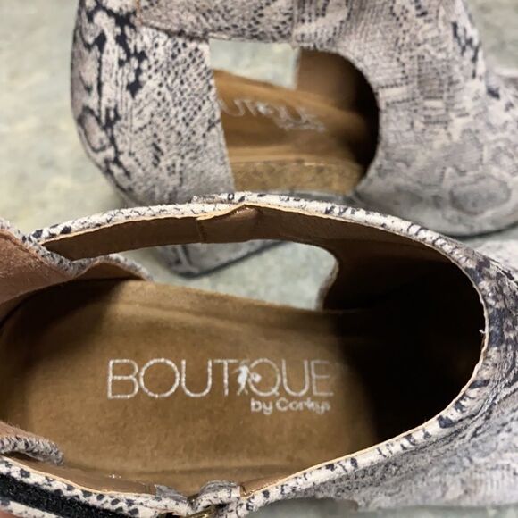 Boutique by Corkys Sunburst Brown Snakeskin Wedge - Picture 8 of 9